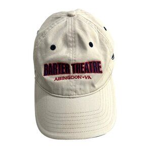 Barter Theatre Abingdon VA Beige Baseball Cap Adjustable Strap Embroidered Hat